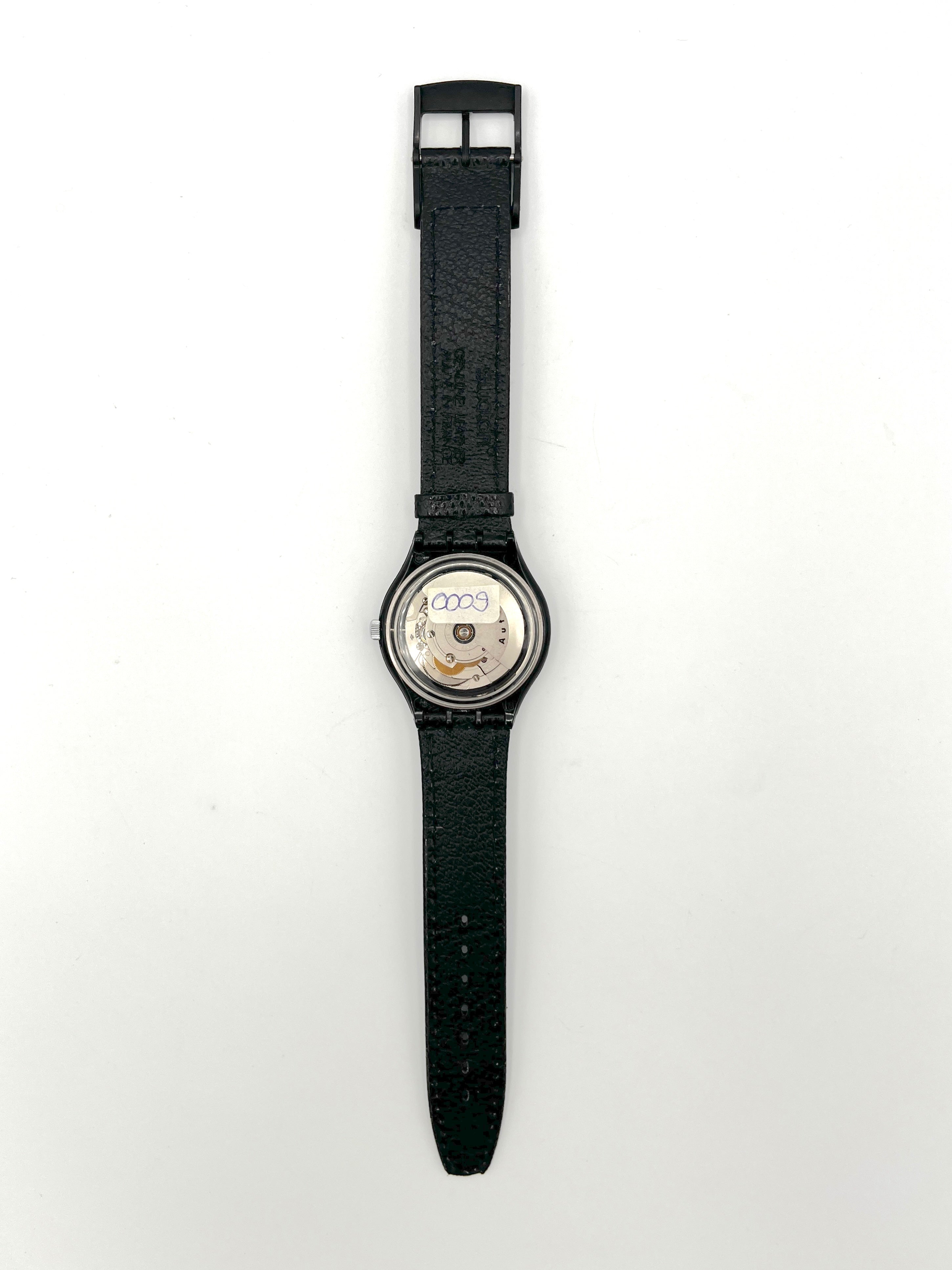 vintage Swatch Automatic BLACK MOTION SAB100 2nd version (1991)