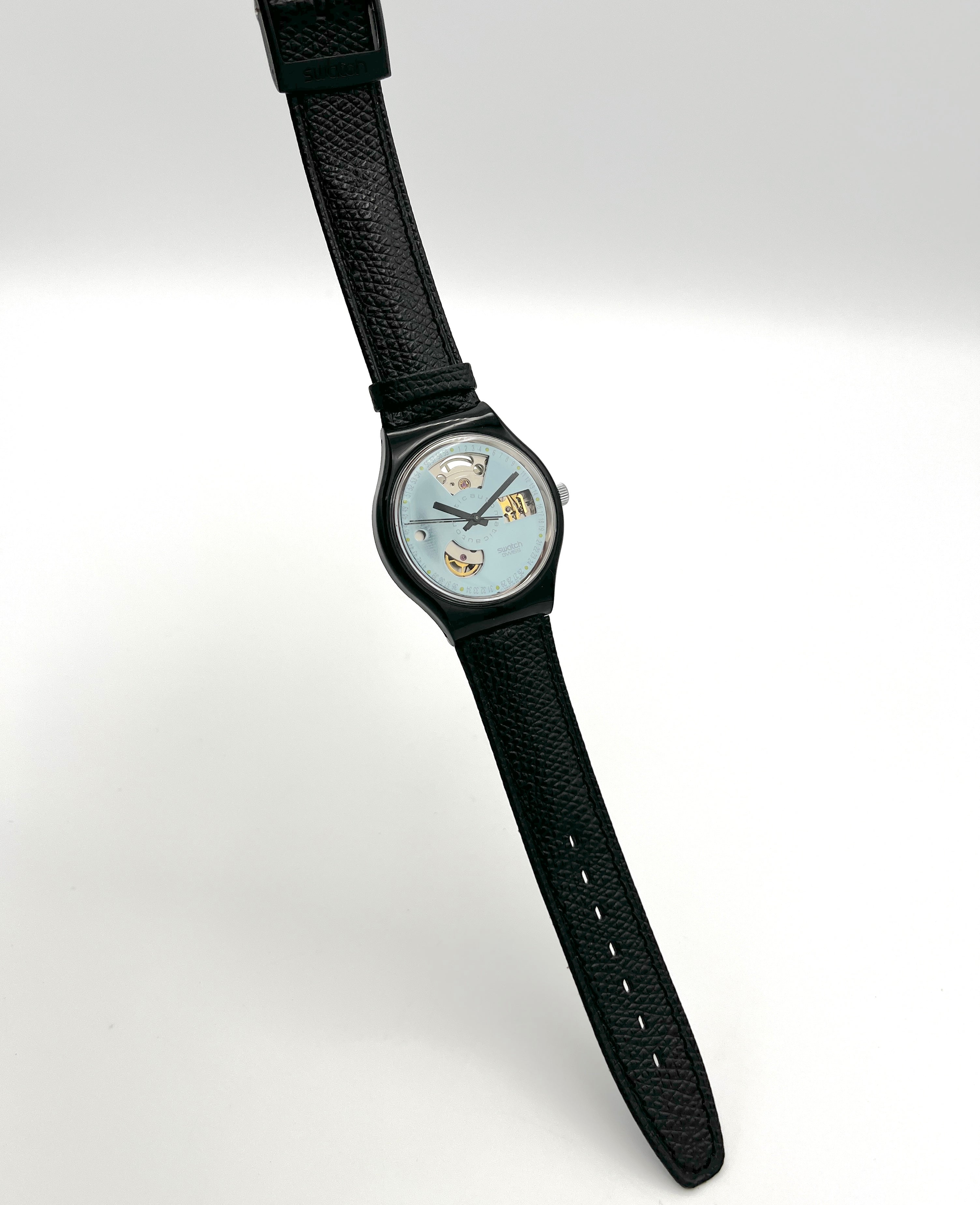 vintage Swatch Automatic BLACK MOTION SAB100 2nd version (1991)