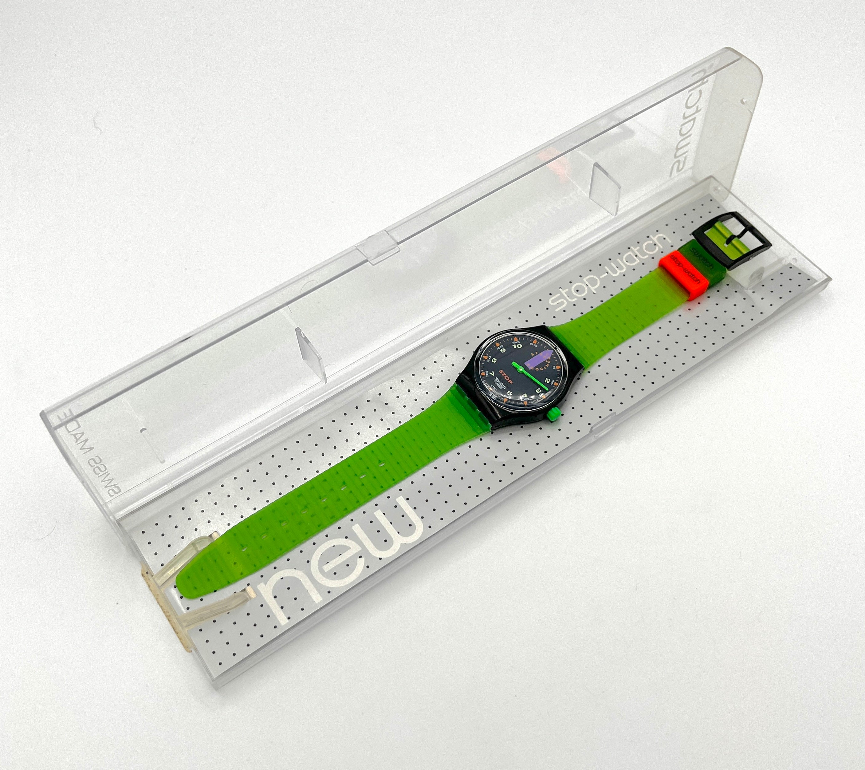 Swatch Stop Watch JESS RUSH SSB100 (1992) - new in box