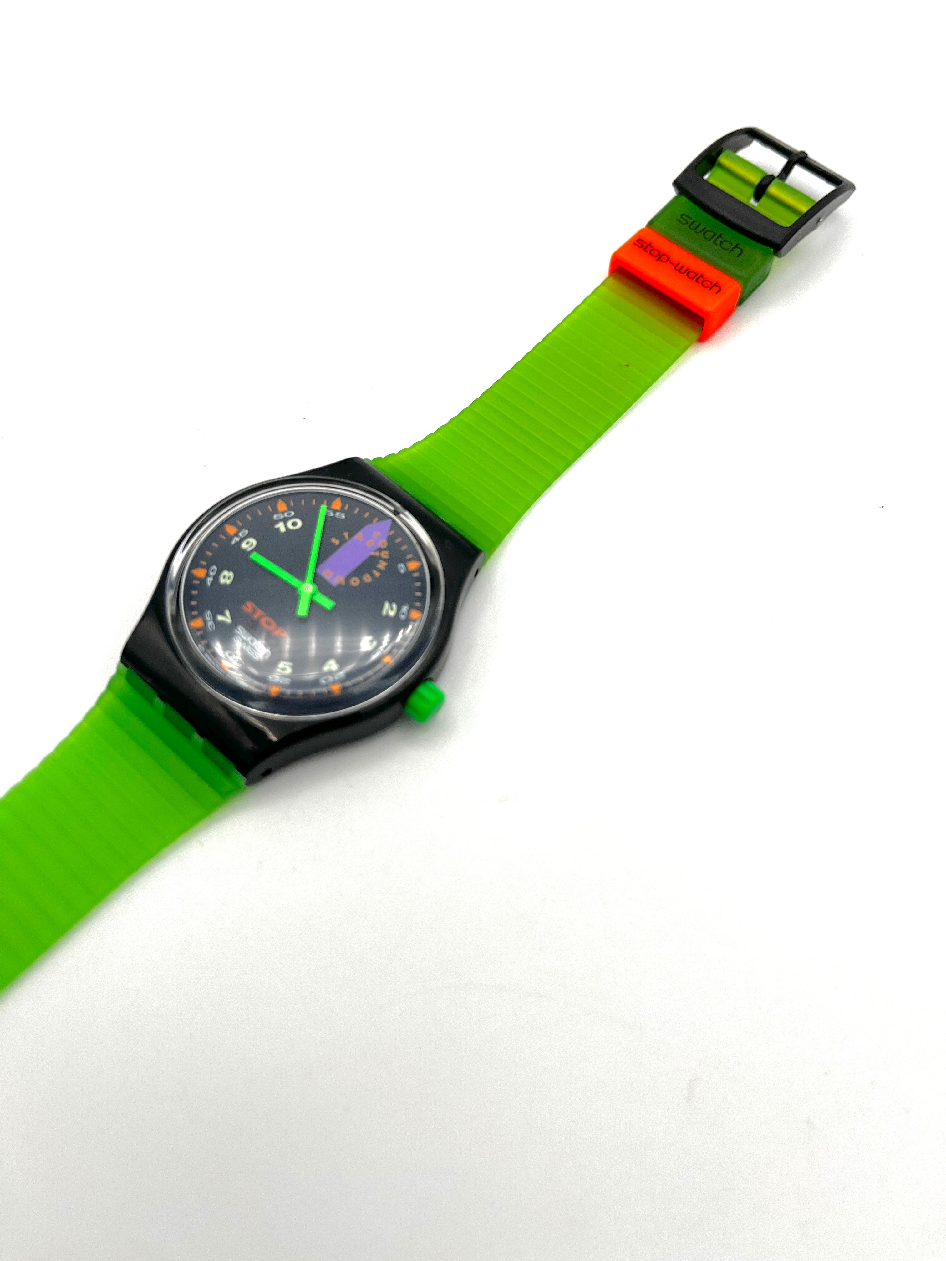 Swatch Stop Watch JESS RUSH SSB100 (1992) - new in box