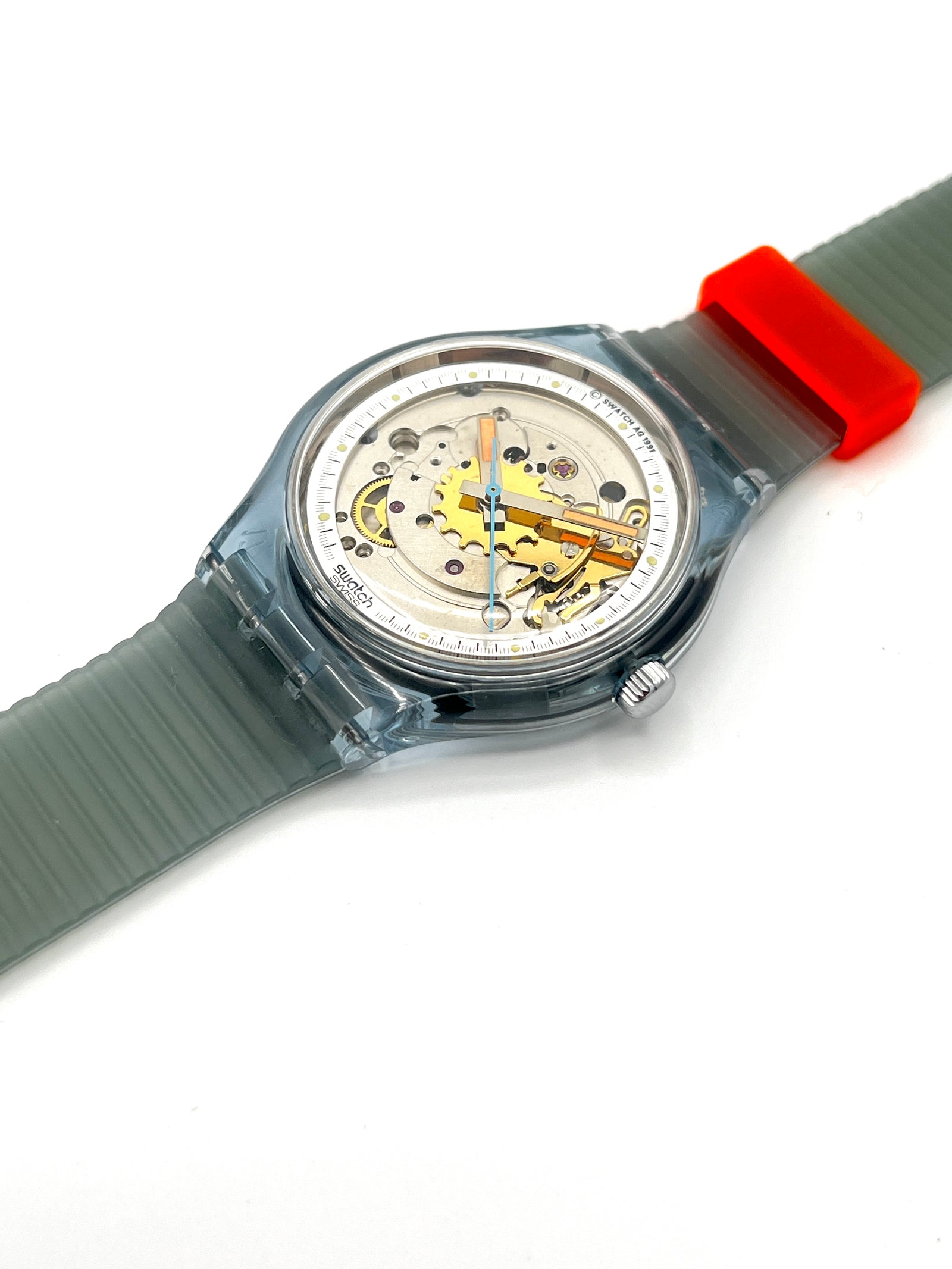 Swatch Automatic BLUE MATIC SAN100 1st version (1991)