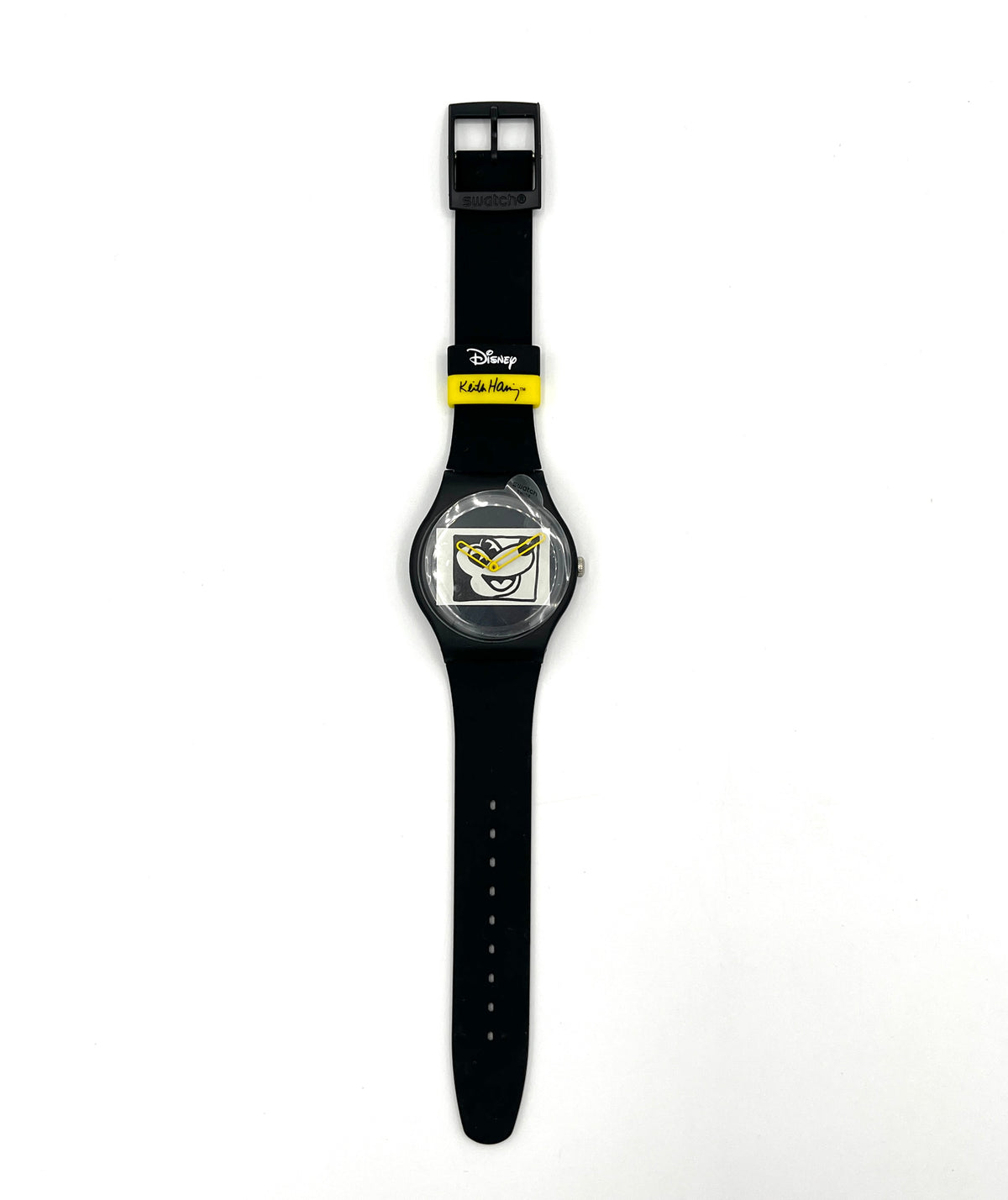 Swatch New Gent Special Mickey BLANC SUR BLANC par Keith Haring SUOZ337 (2010)
