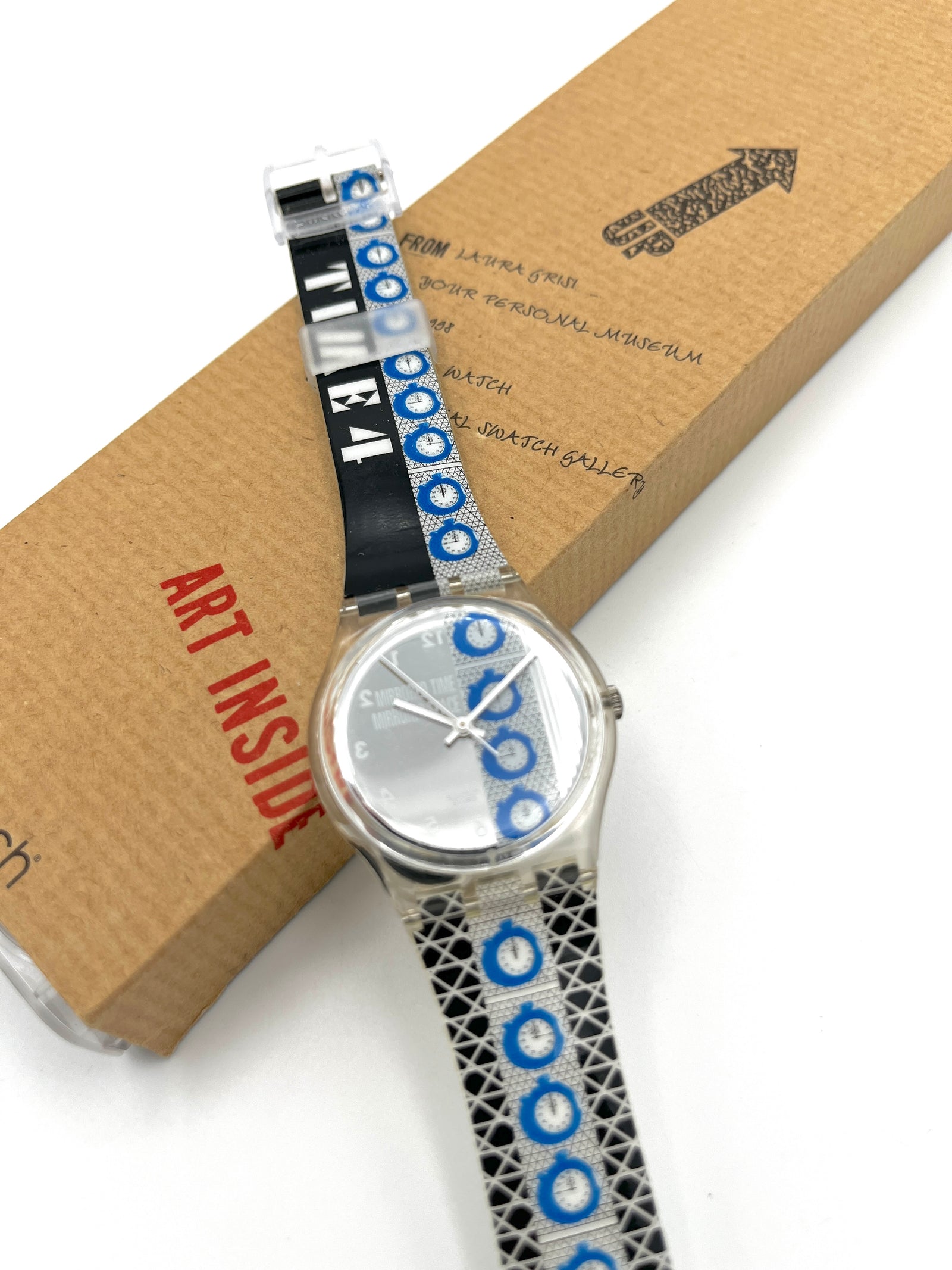 Swatch Gent Artist Special TIME 4 de Laura Grisi GK271 (1998)