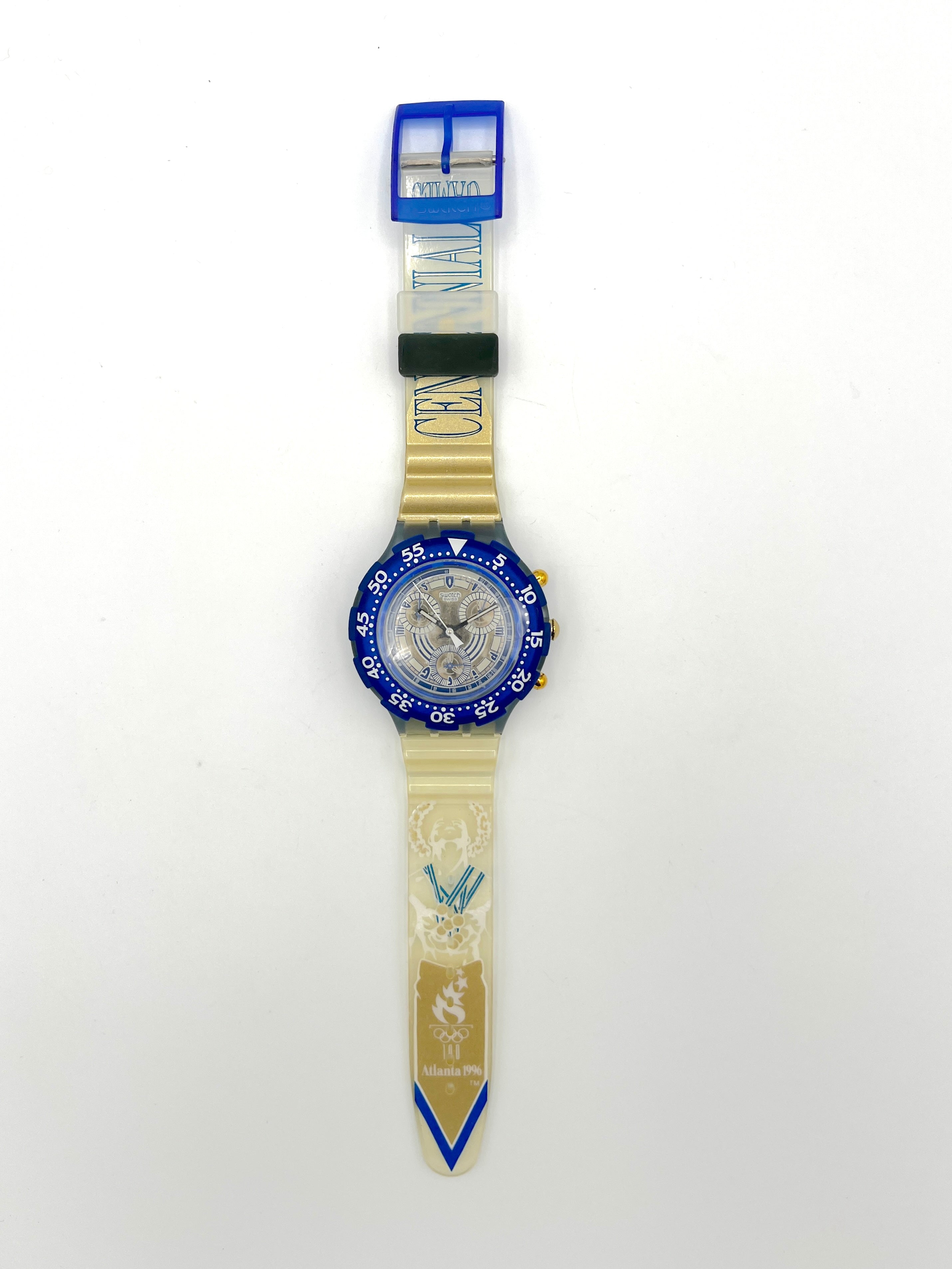 Swatch Aqua Chrono Olympia Special Aquachrono NIKIPHOROS SBZ102 (1995)