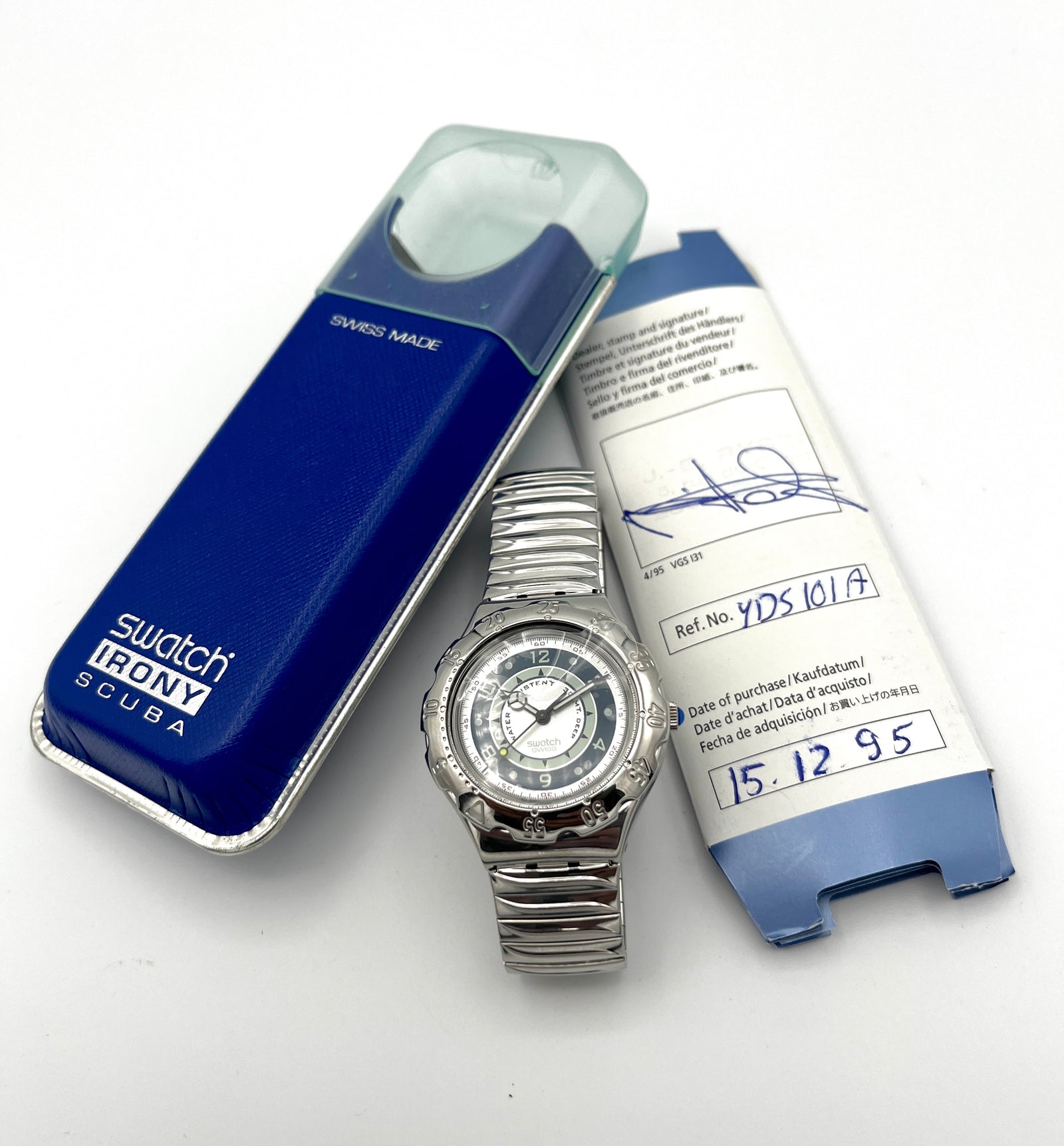 Swatch Irony Scuba GREEN CORAL YDS101A (1995)
