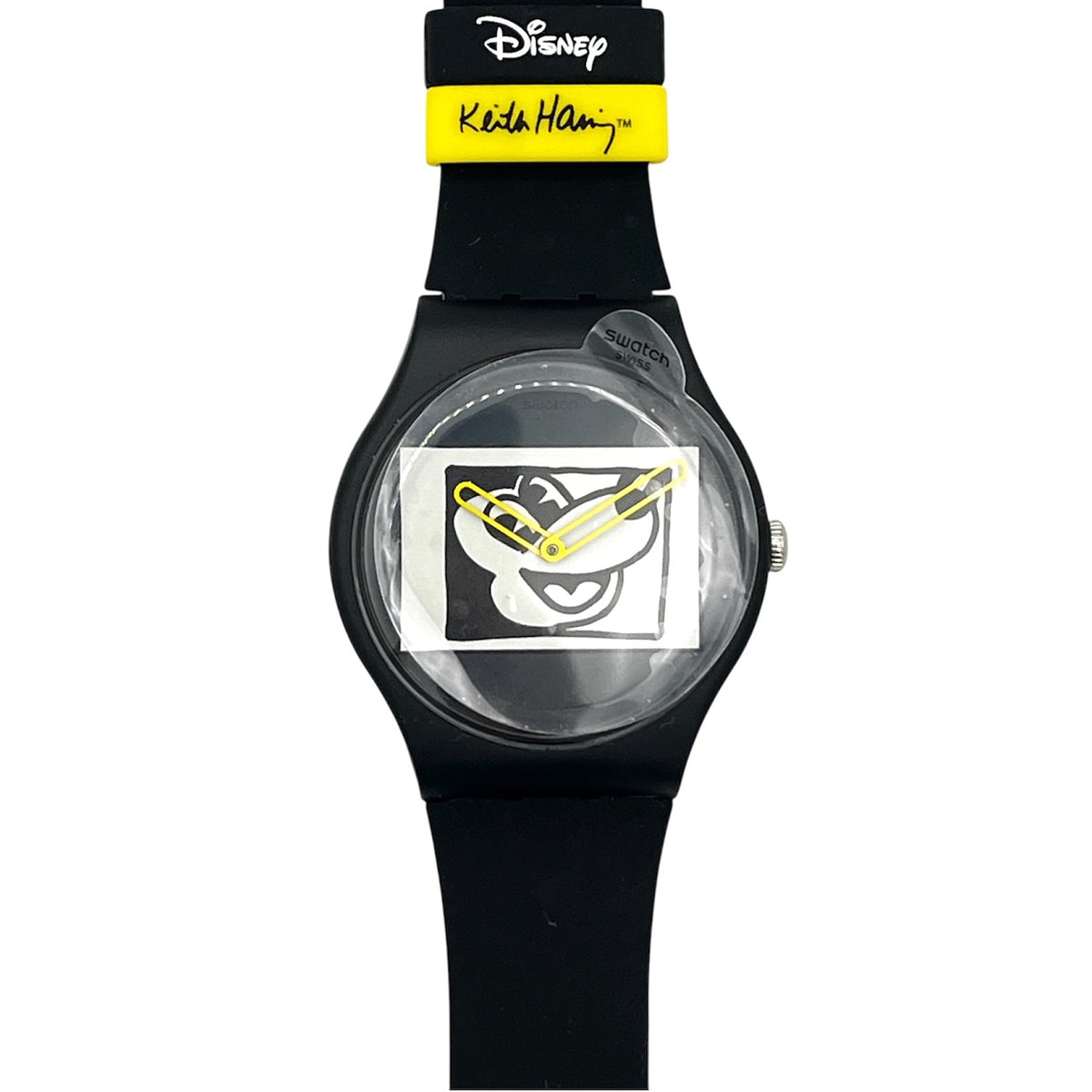 Swatch New Gent Special Mickey BLANC SUR BLANC par Keith Haring SUOZ337 (2010)