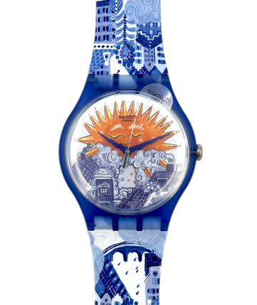 Swatch New Gent UNE PROMESSE DE SOLEIL - AMSTERDAM Destination Art Special SO29Z707 (2026)