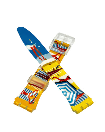 Swatch 17mm Replacement Band Gent BIKINI BEACH AGE128 (2004)