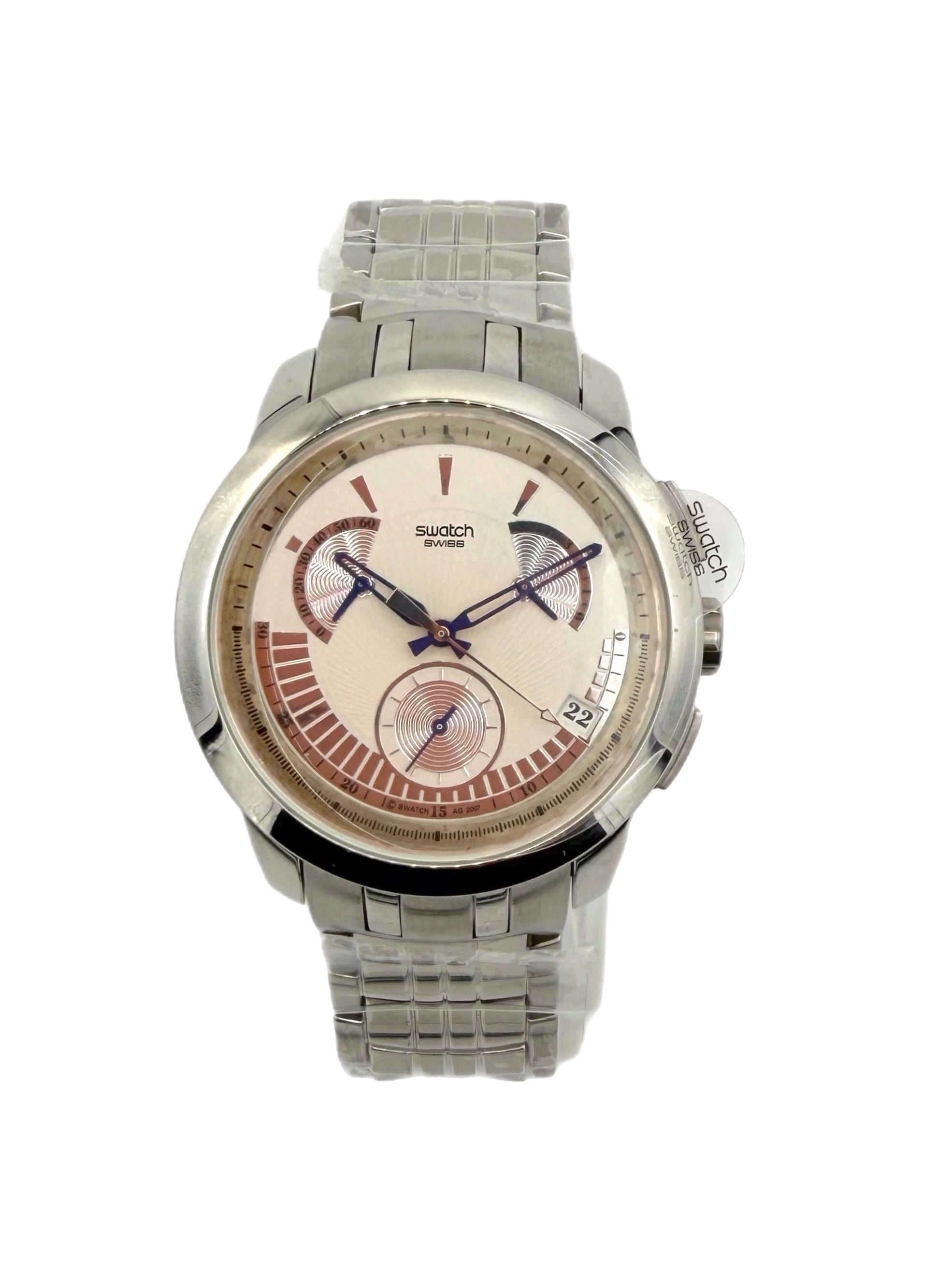 Swatch Irony Retrograde Chrono BLUE SIGNS YRS402G (2008)