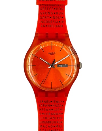 Swatch New Gent PUMPKIN REBEL / 30 YEARS KIT CLUB SUOO700I (2011)