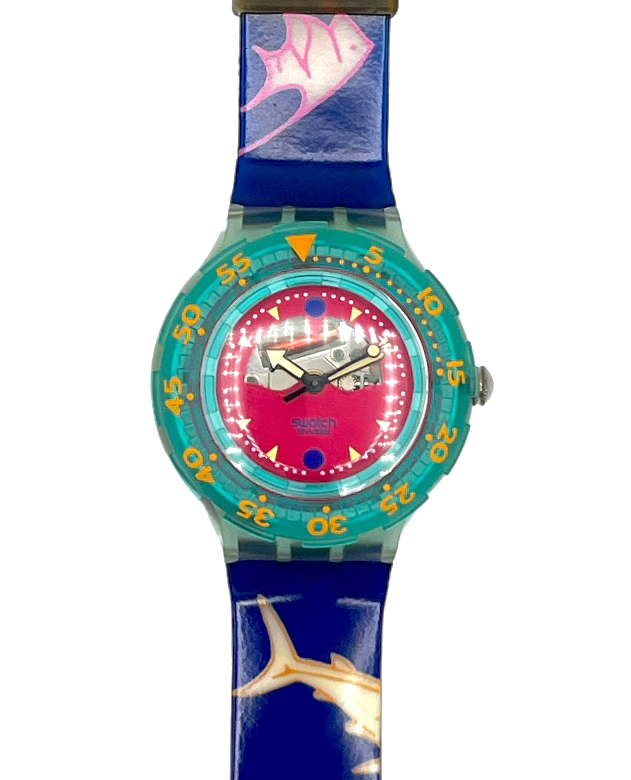 Swatch Scuba 200 HAPPY FISH SDN101 (1991) - new in box