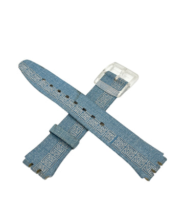 Swatch 16mm SKIN Light Blue Replacement Strap