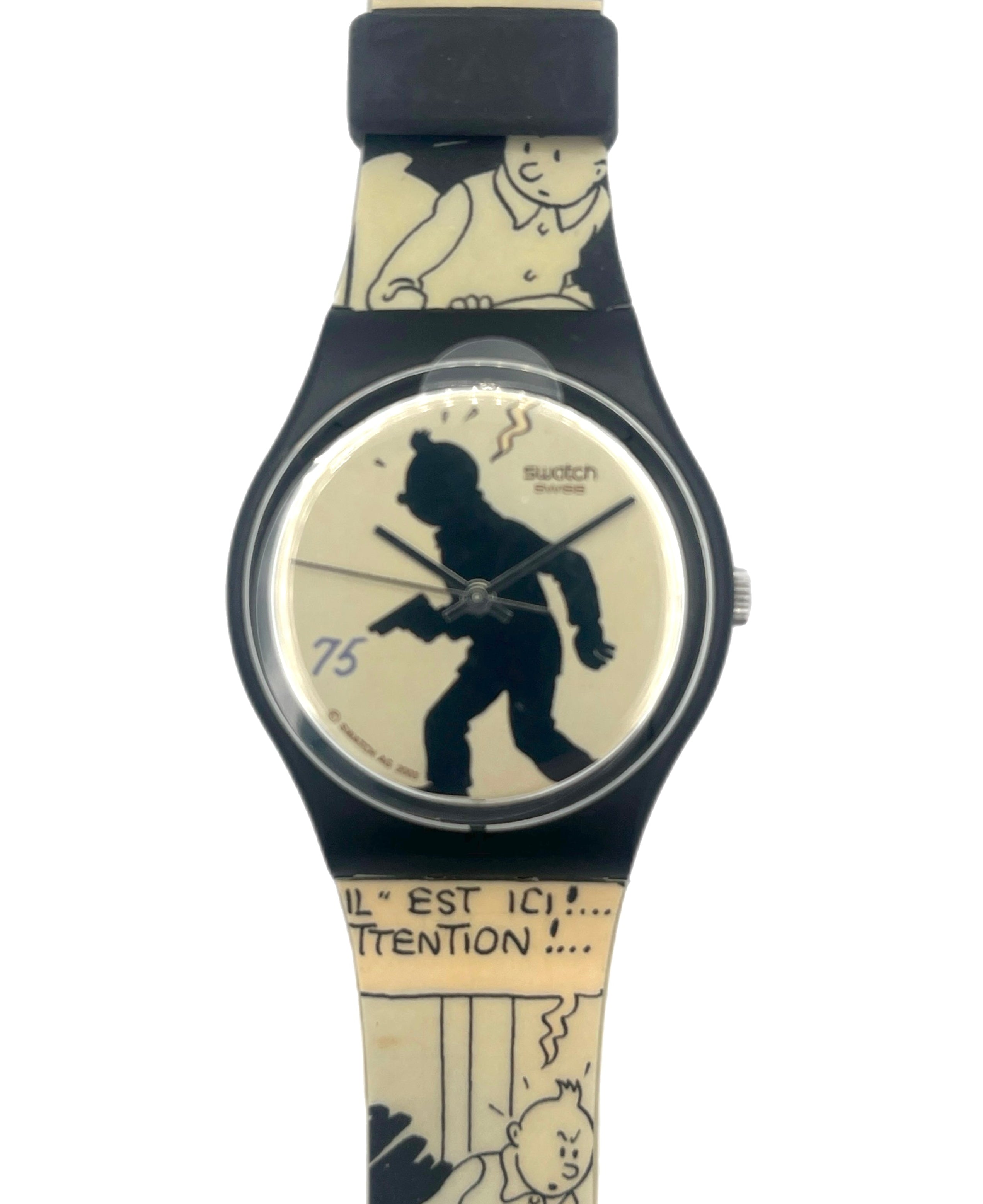 スウォッチ SWATCH TINTIN タンタンの冒険 時計 腕時計 不動 ジャンク