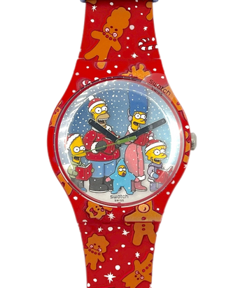 Swatch Simpsons WONDROUS WINTER WONDERLAND SUOZ361 (2023)
