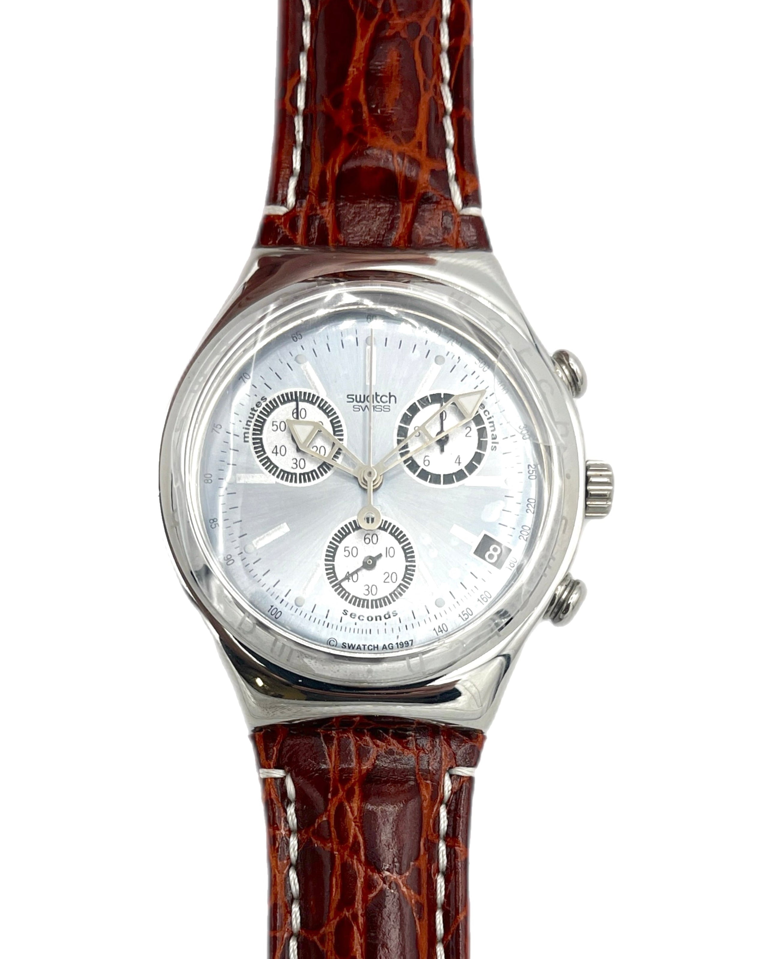 Vintage Swatch Irony Chrono WHEELING YCS408 (1998) - new in box