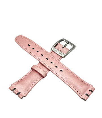 Swatch Irony 17mm Pink Leather Replacement Band TASTE OF PINK SAYMS410