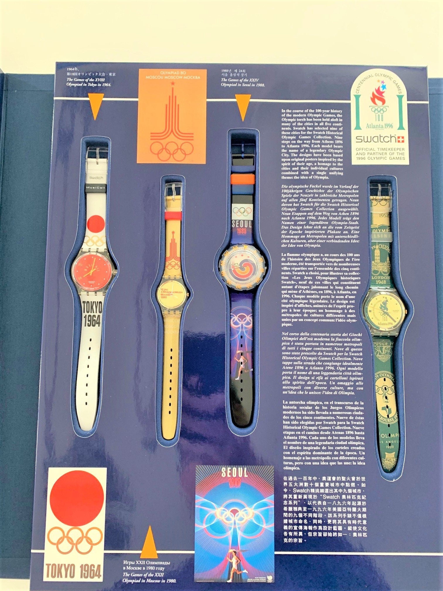 Swatch Olympic Special HISTORIC OLYMPIC GAMES Box I SZS01 (1996)