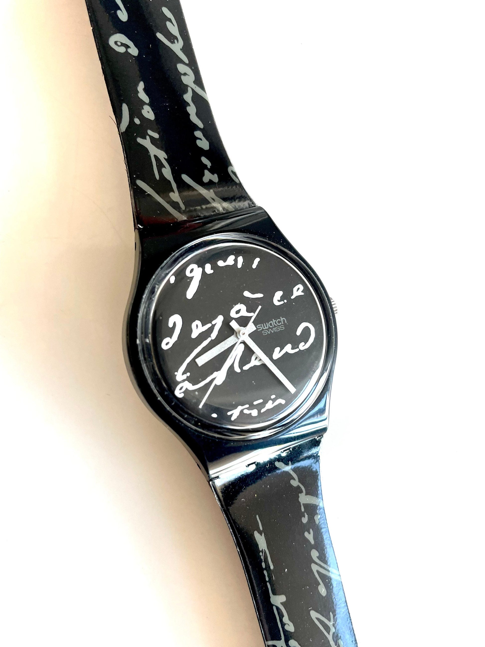 Swatch Gent WHITE WRITING GB165 (1995)