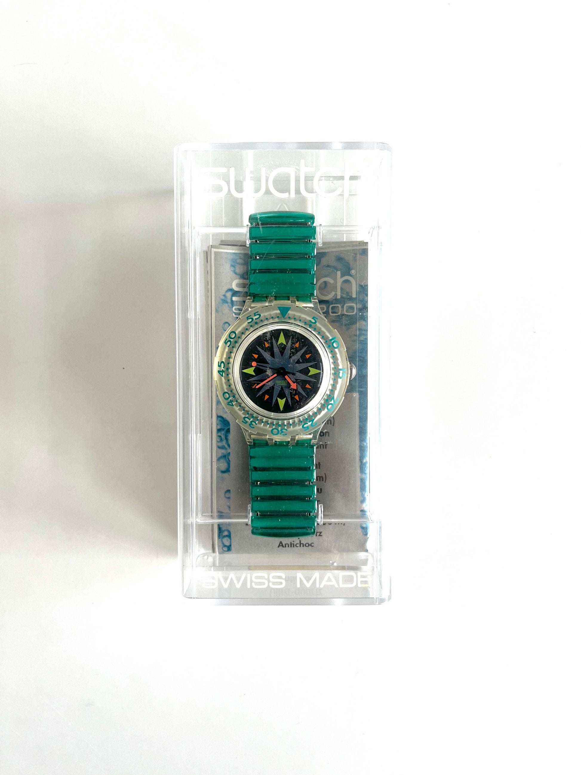 Swatch Scuba 200 MINT DROPS SDK109 (1993)