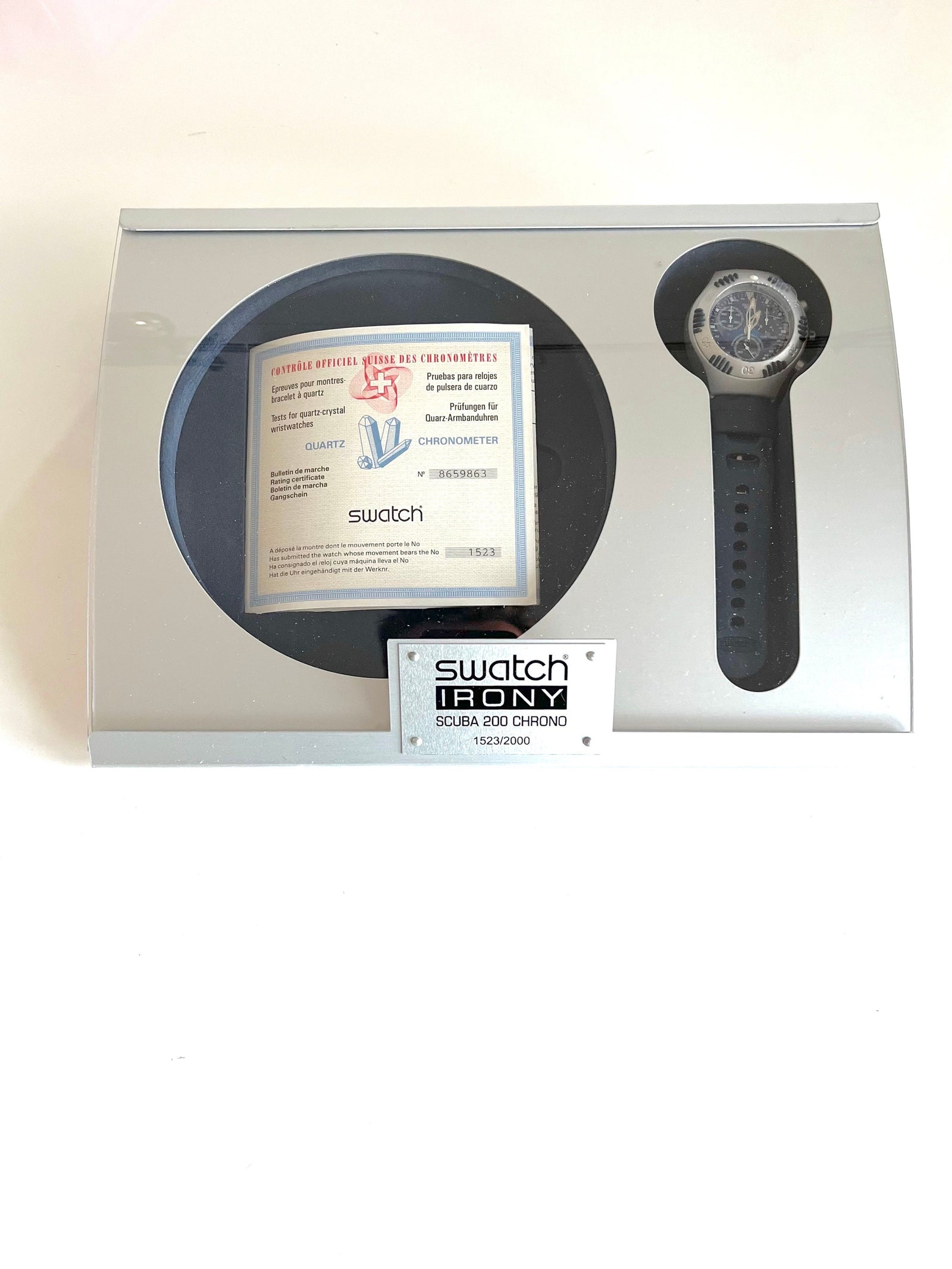 Swatch Irony Scuba 200 Chrono Sea Counter Chronometer YBZ4000 (2000)