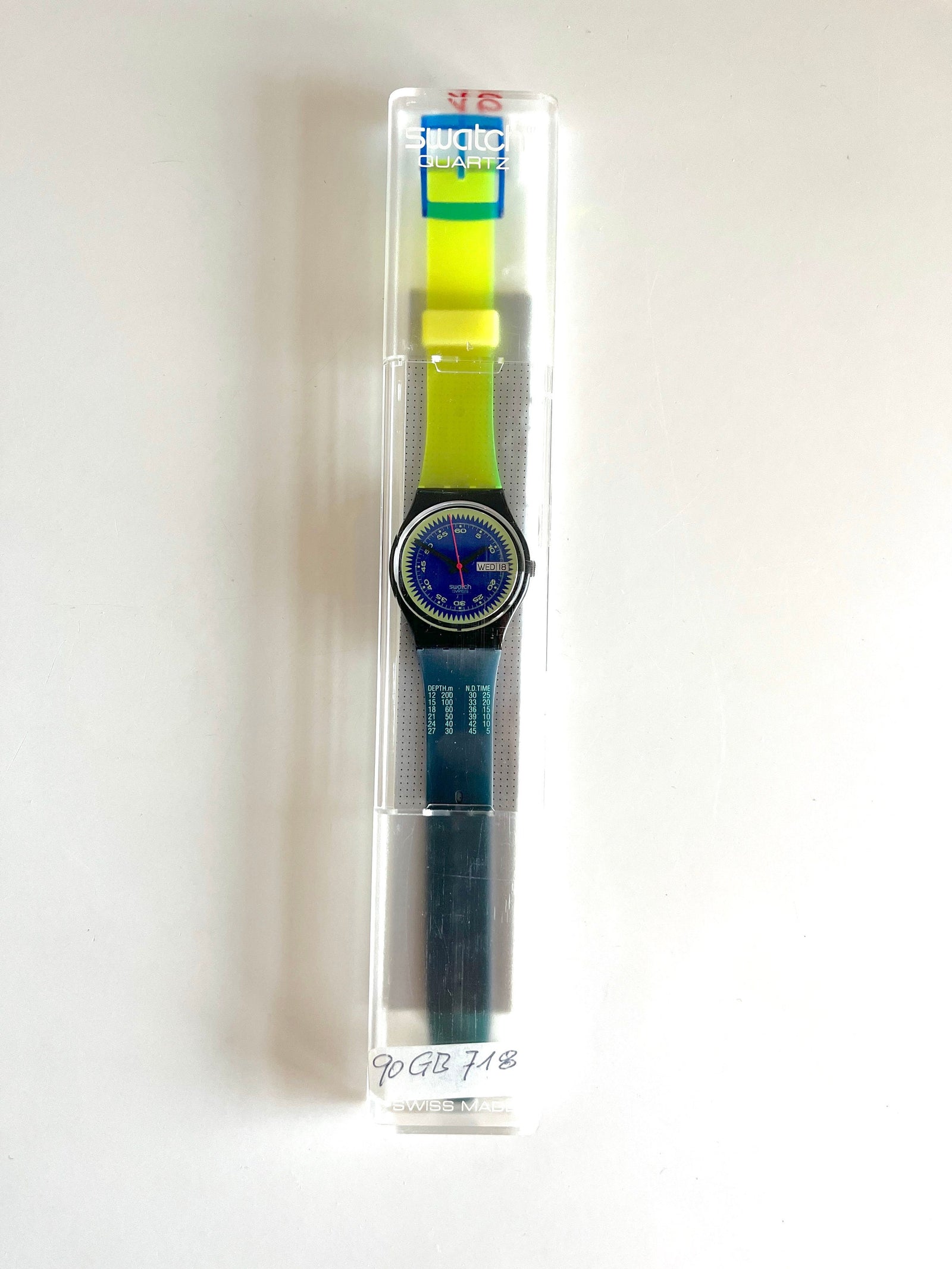 Swatch Gent BLUE NEPTUN GB718 (1990)