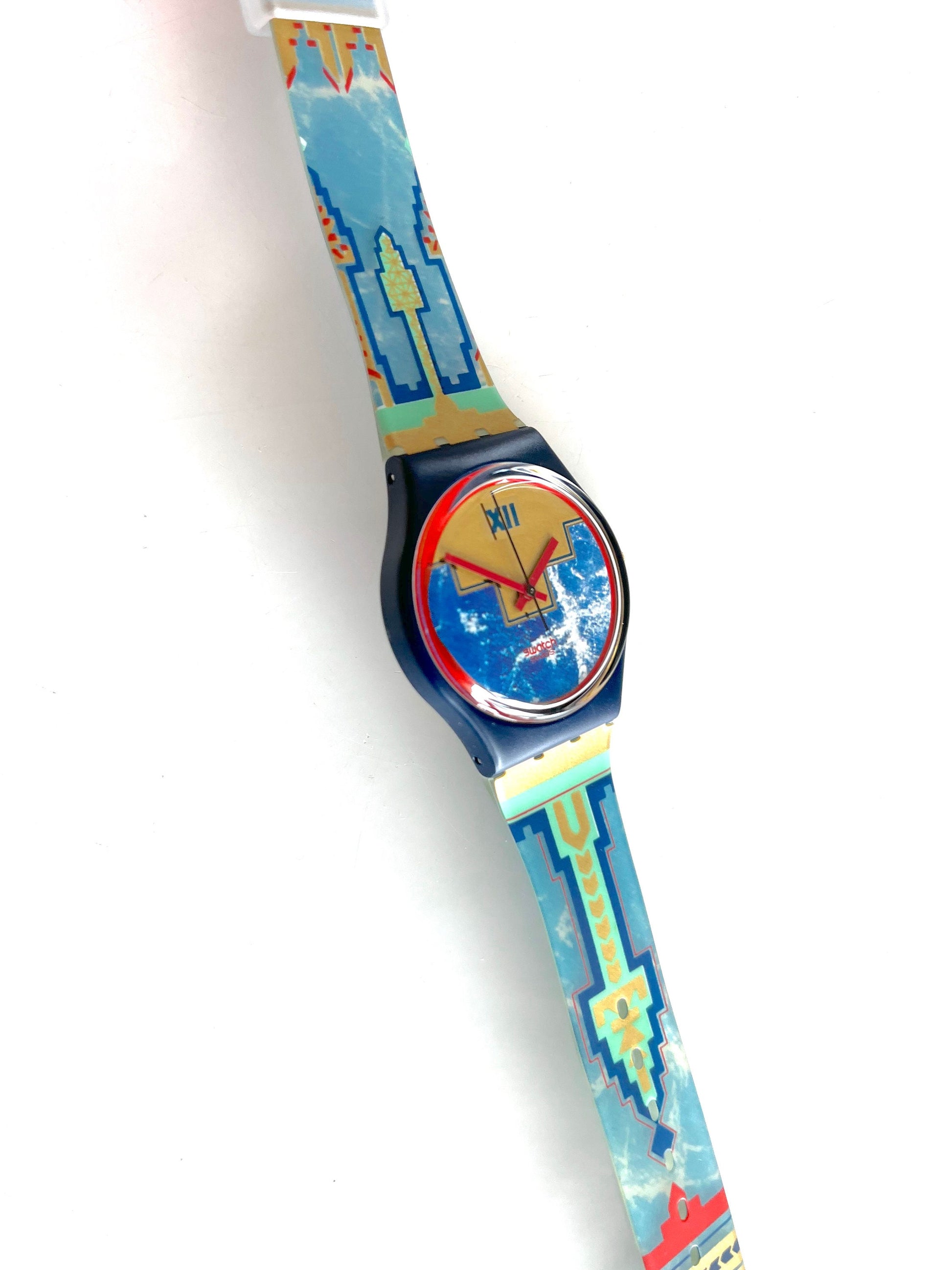 Swatch Gent BLUE FLAMINGO GN114 (1991)