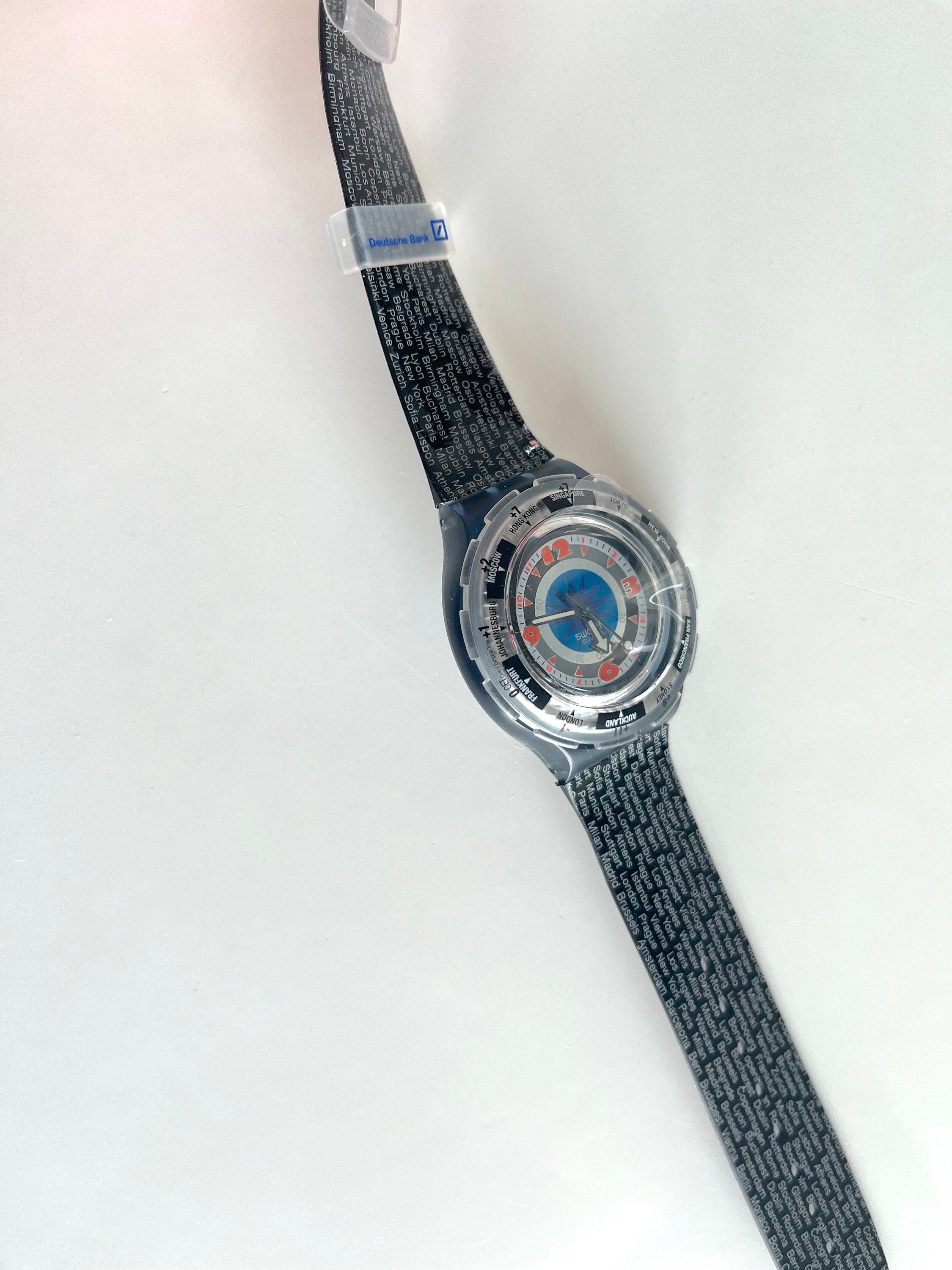 Swatch Scuba 200 DEUTSCHE BANK (Black Gondola) SDM100C (2000)