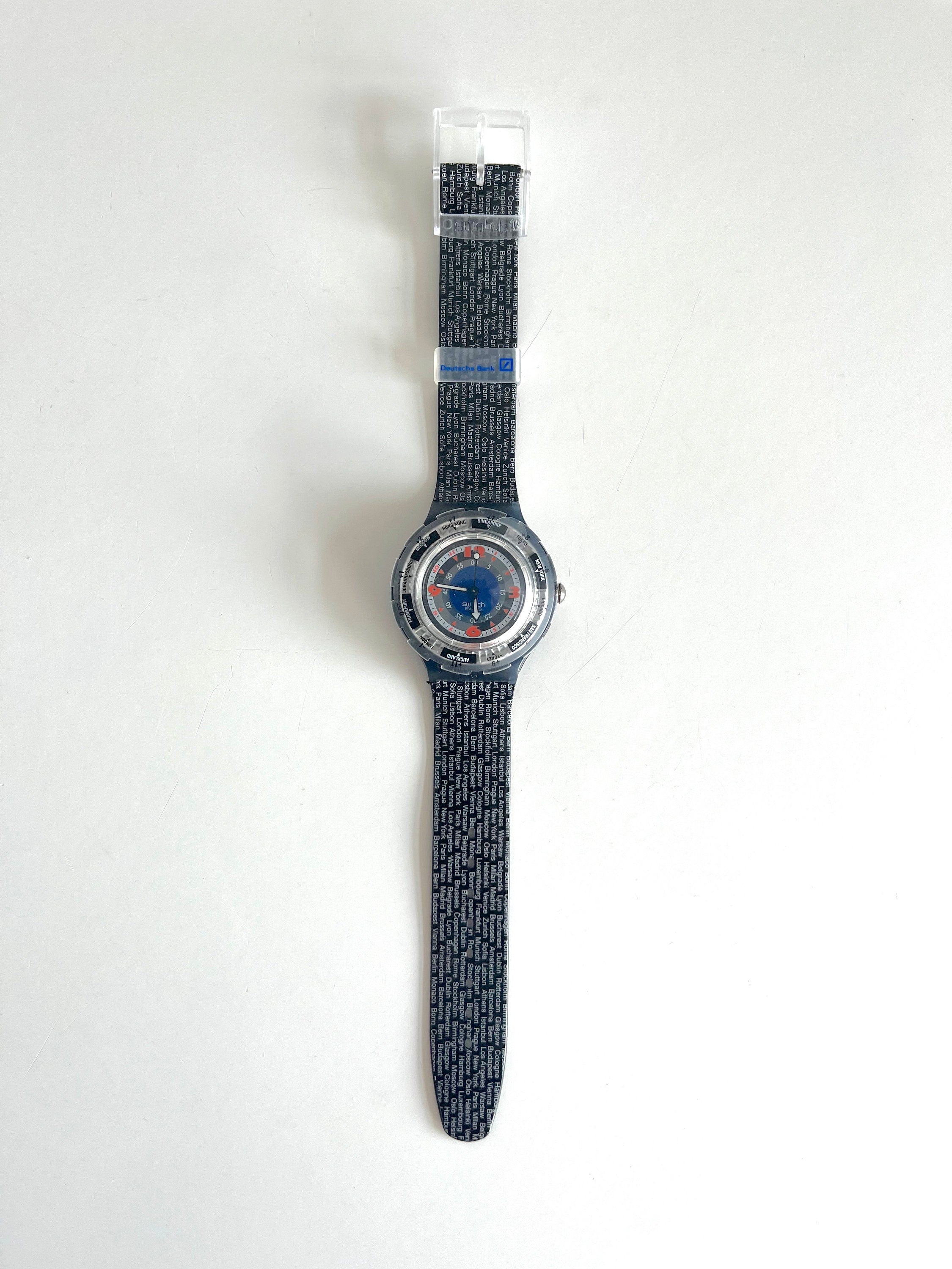 Swatch Scuba 200 DEUTSCHE BANK (Black Gondola) SDM100C (2000)