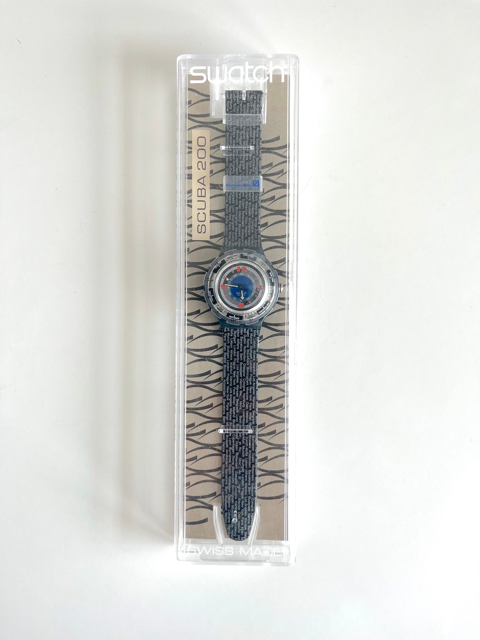Swatch Scuba 200 DEUTSCHE BANK (Black Gondola) SDM100C (2000)