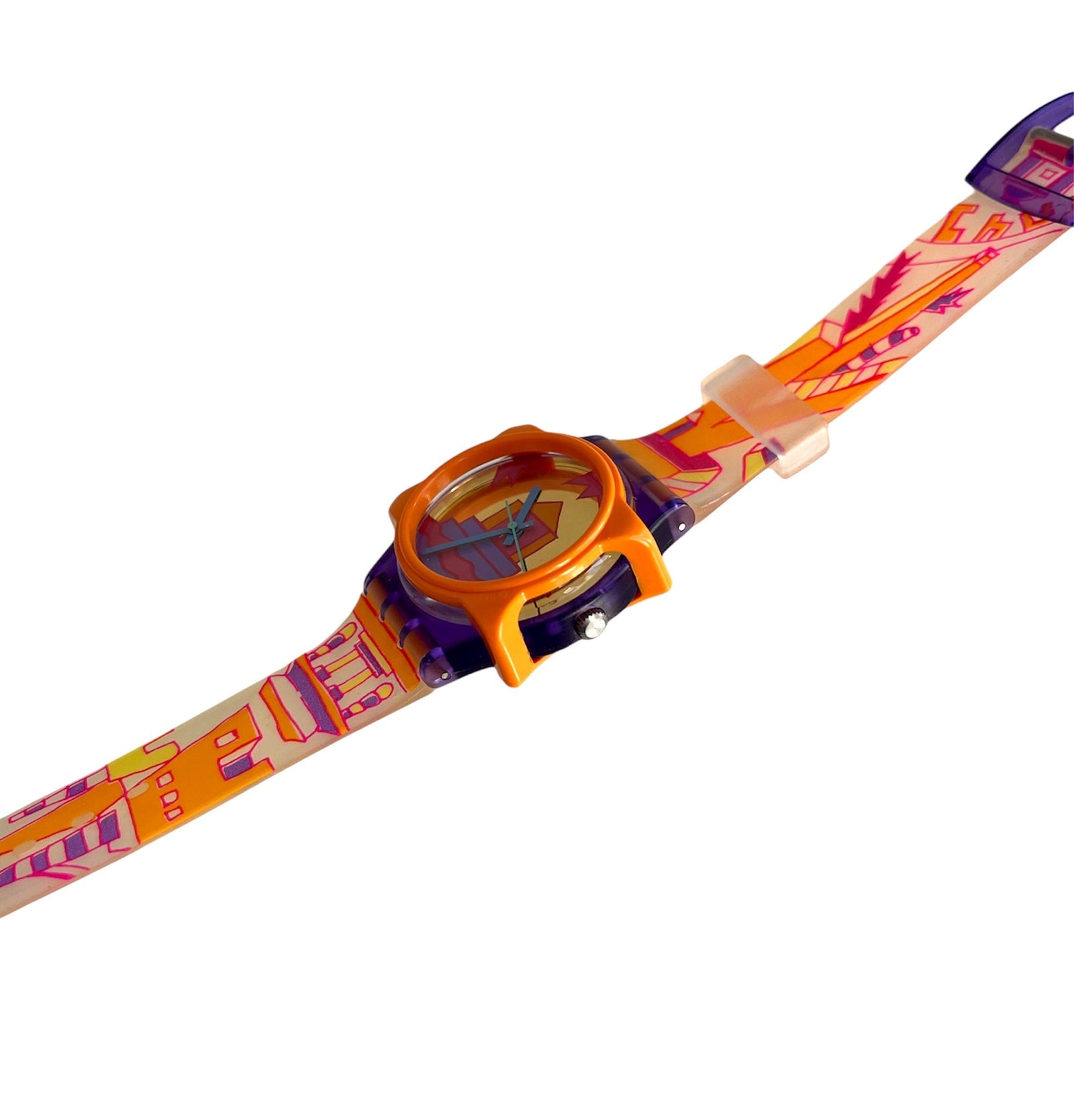 Swatch GUARD TOO Orange For 34mm Watches