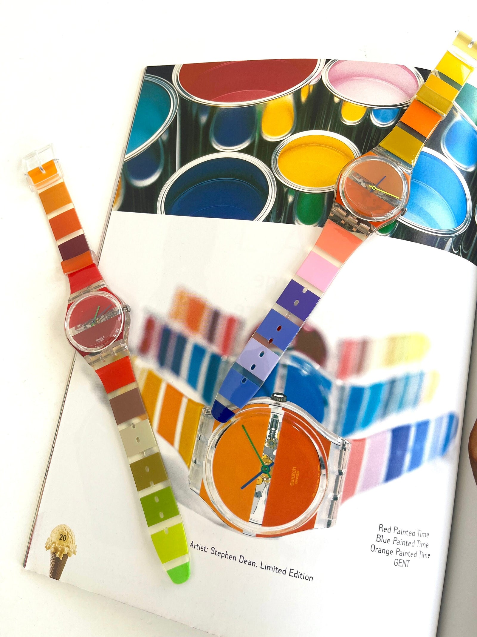 Swatch Gent ORANGE PAINTED TIME GK378 (2002)