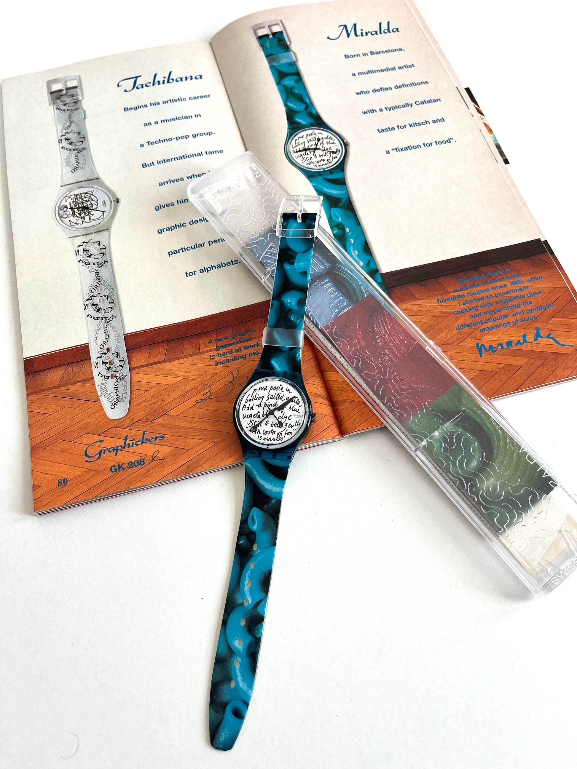 Swatch Gent Artist Special BLUE PASTA GG138 (1995)