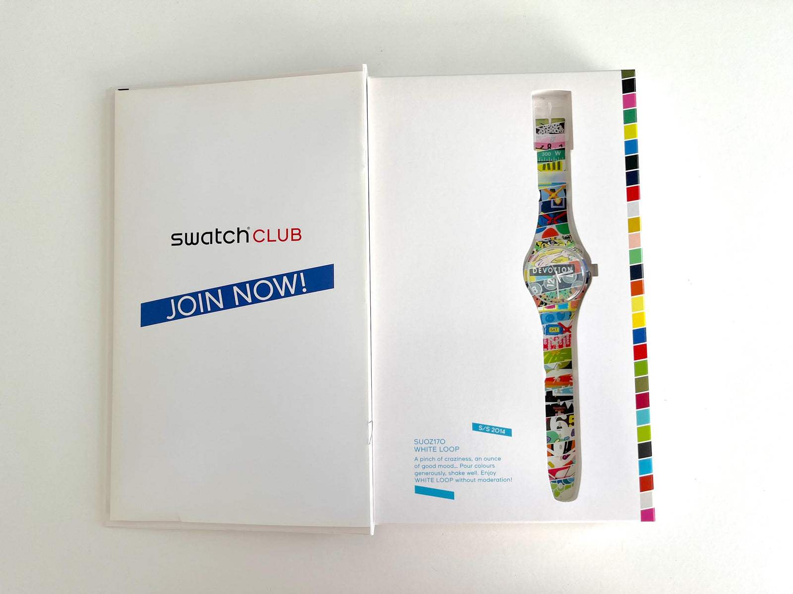 Swatch New Gent Club Special WHITE LOOP SUOZ170 (2014)