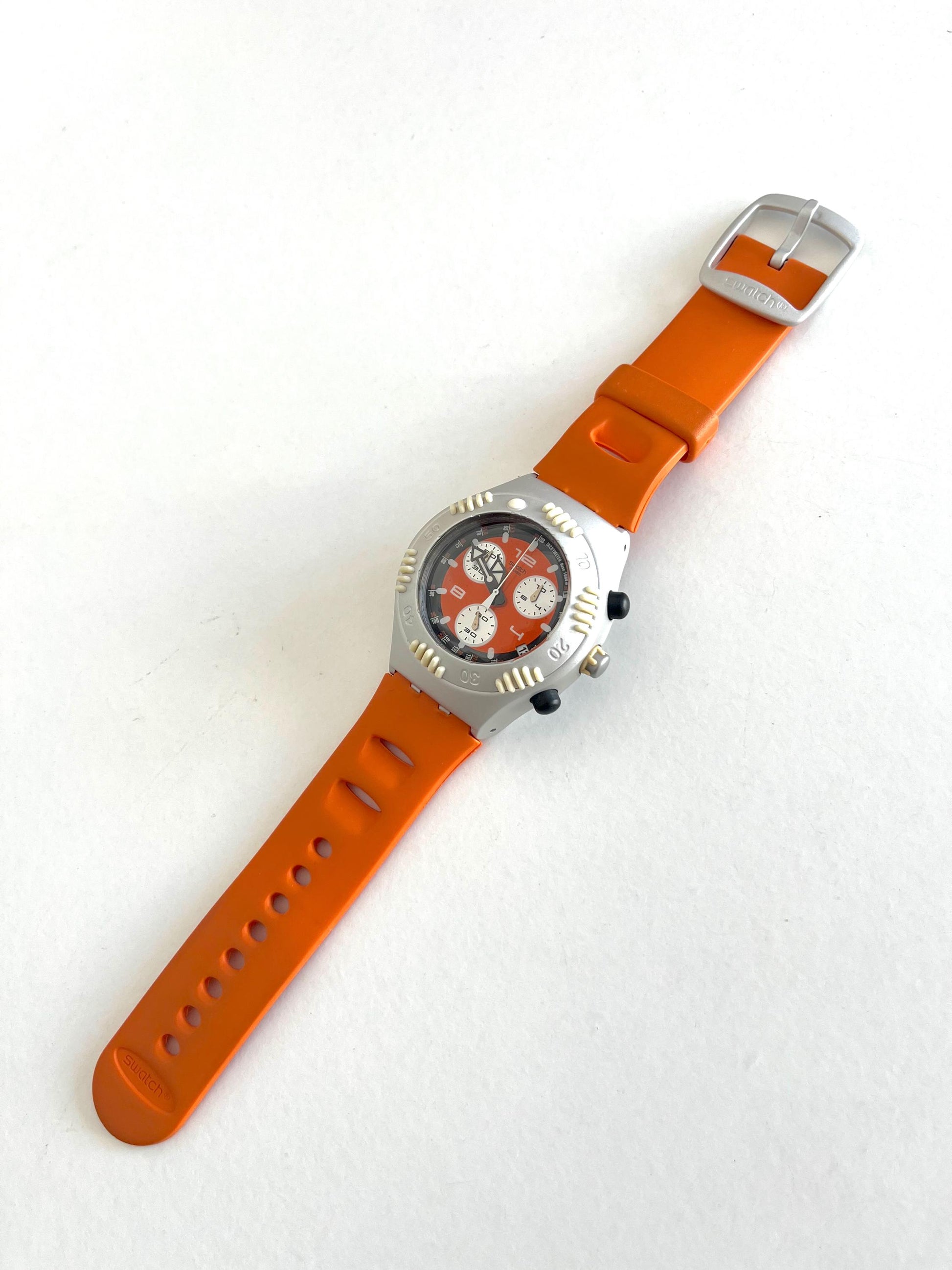 Swatch Irony Scuba 200 Chrono SATSUMA YBS4006 (2000)