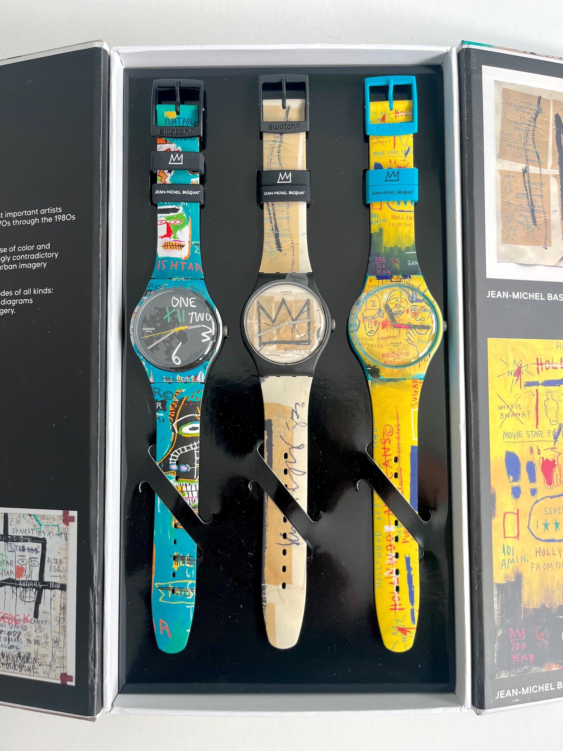 Swatch New Gent Jean-Michel Basquiat TRIPTYCH SZS39 (2023)