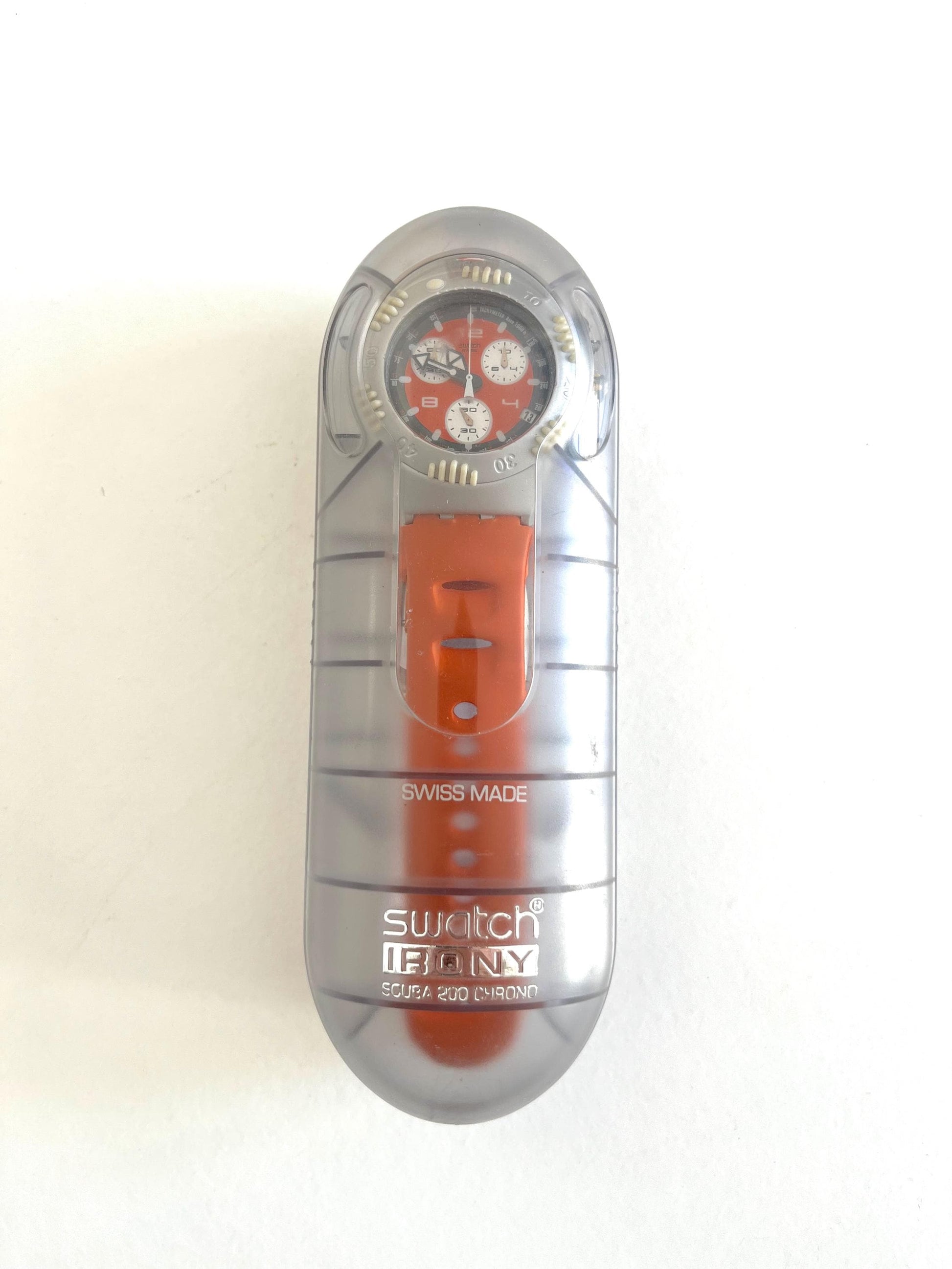 Swatch Irony Scuba 200 Chrono SATSUMA YBS4006 (2000)