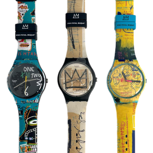 Swatch New Gent Jean-Michel Basquiat TRIPTYCH SZS39 (2023)