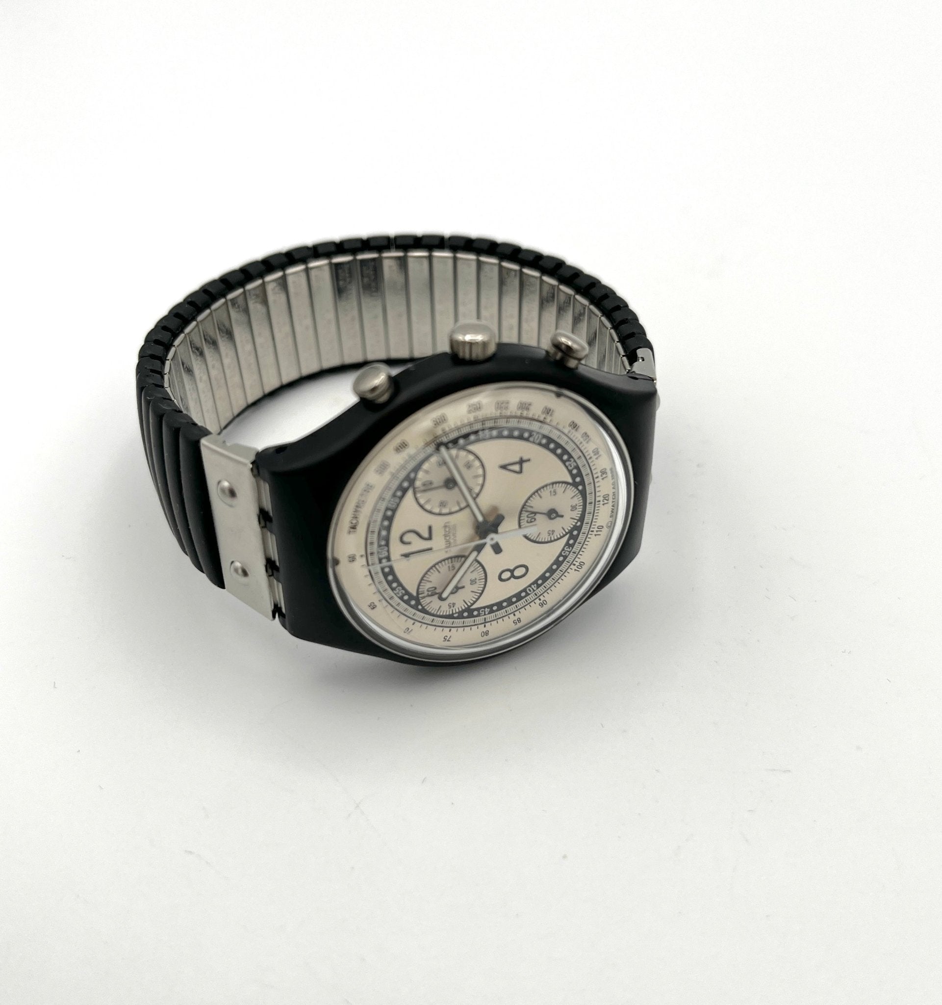 Swatch Chrono METAL EDGE SCB119B (1997) - new in box