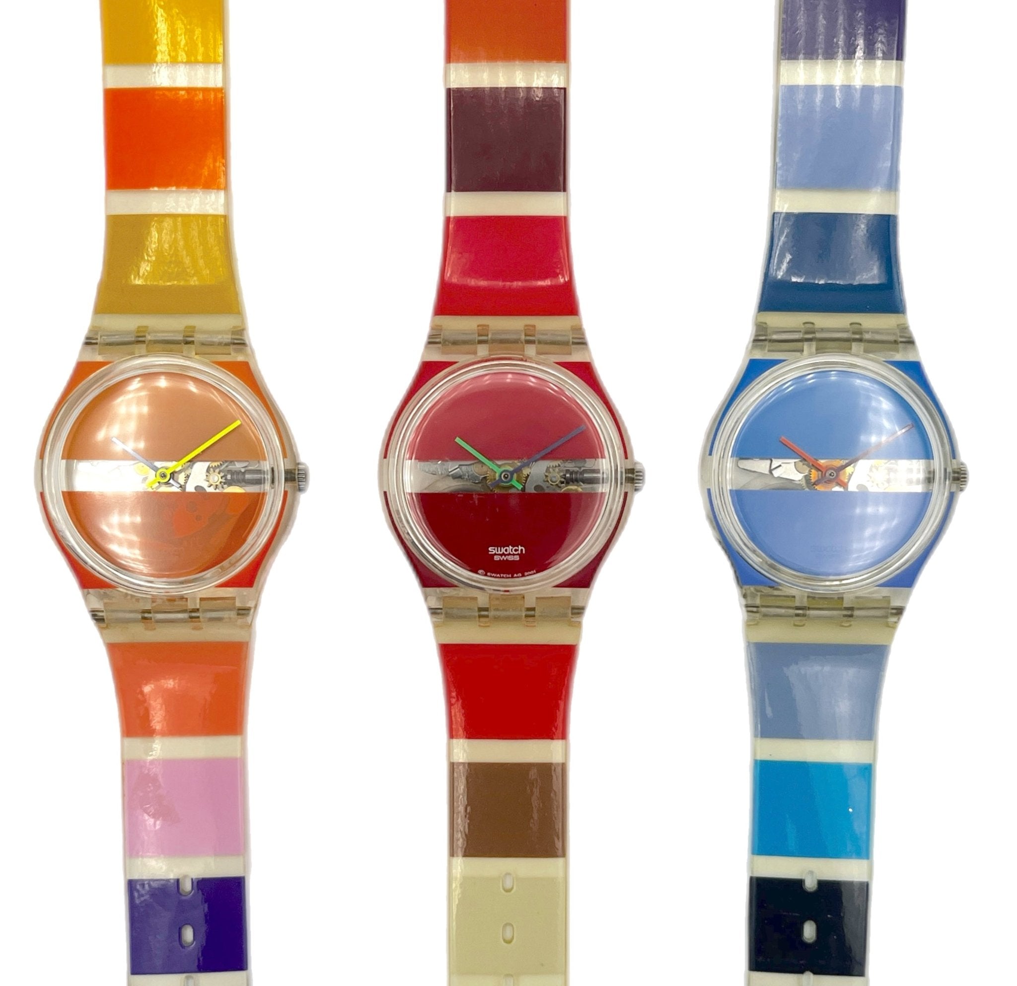 Swatch Gent Painted Time by Stephen Dean GK376 / GK377 / GK378 (2002)