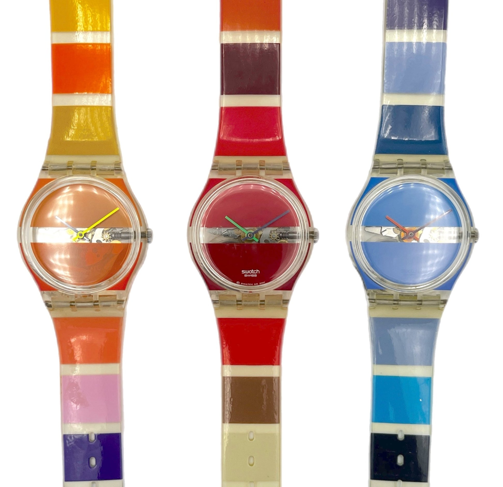 Swatch Gent Painted Time by Stephen Dean GK376 / GK377 / GK378 (2002)