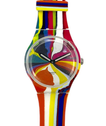 Swatch New Gent WIDE ACRES OF TIME by Ian Davenport SUOZ269S (2017)